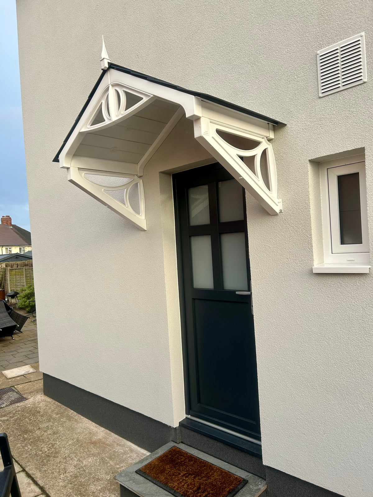 Rockingham Door Canopy - Width 121cm, Height 97cm, Depth 75cm