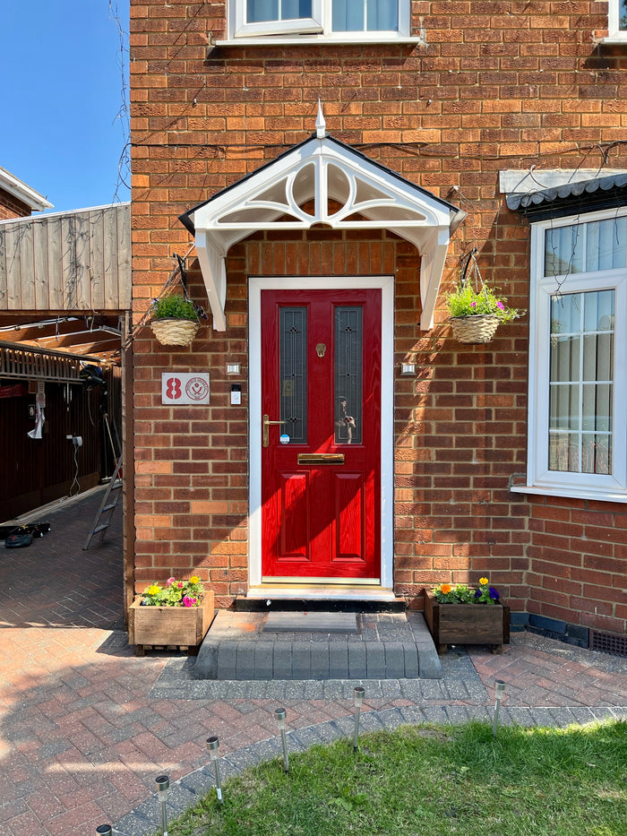 Kelmarsh Door Canopy - Width 121cm, Height 97cm, Depth 75cm