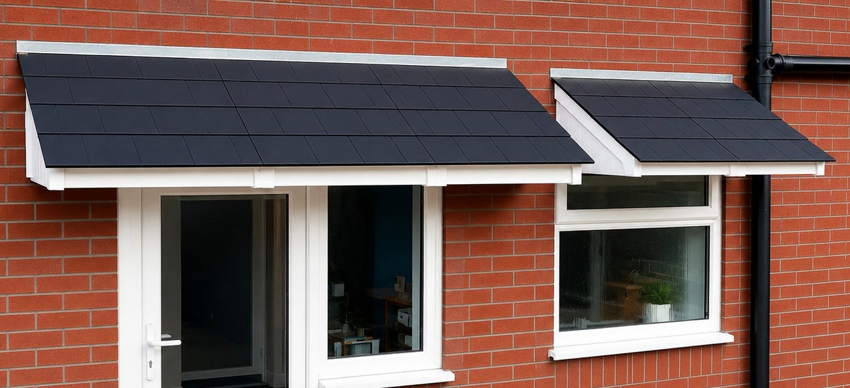 Cransley Lean-To Door Canopy - Flat Pack Porch Canopy