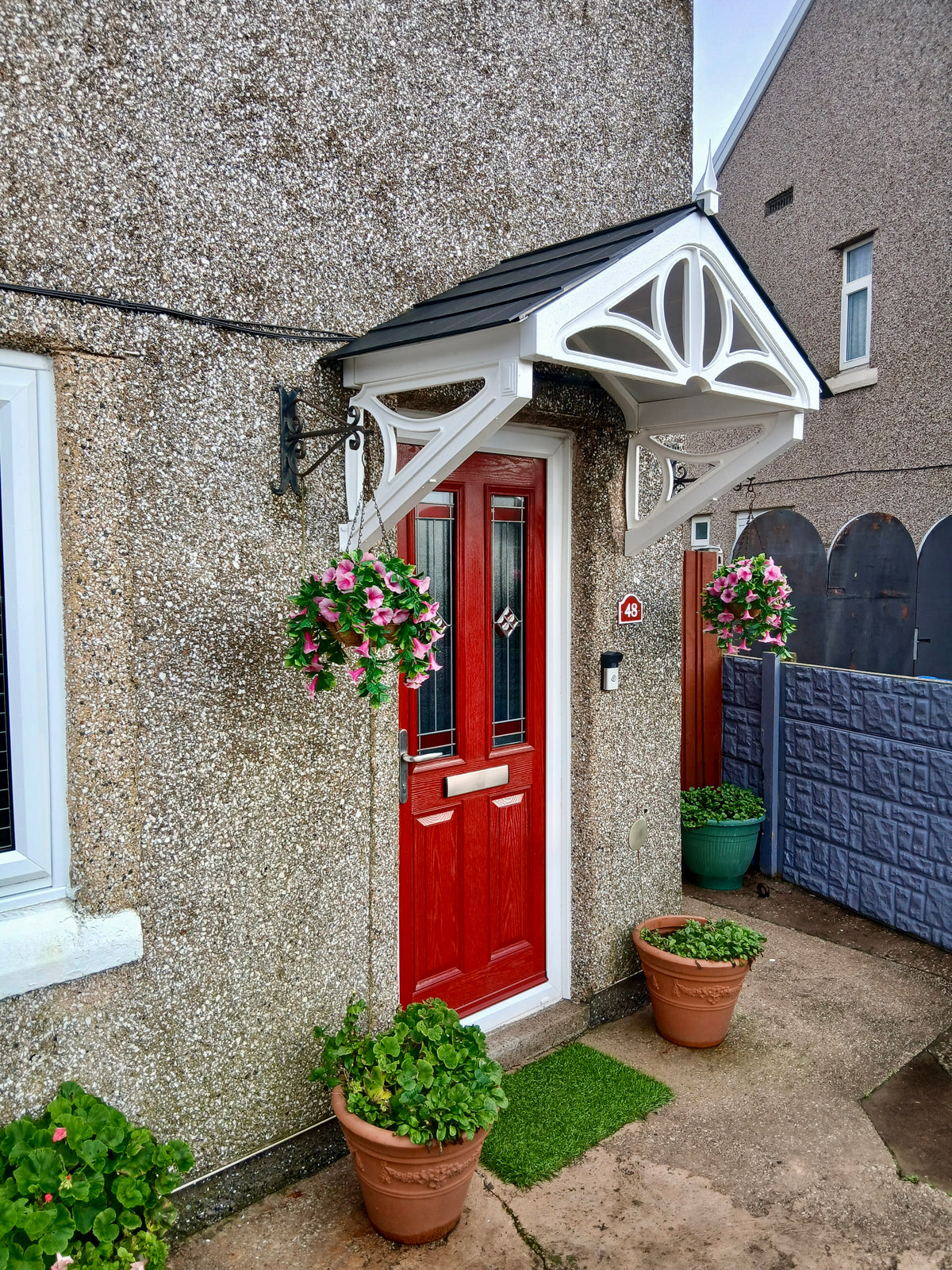 Althorp Door Canopy - Width 121cm, Height 97cm, Depth 75cm