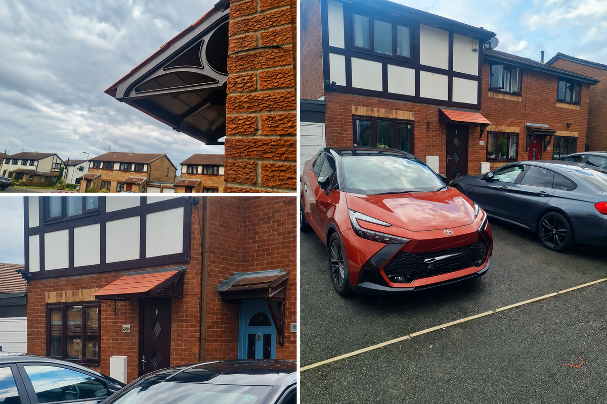 Cosgrove Lean-To Door Canopy - Flat Pack Porch Canopy