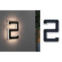 Outdoor Solar House Number 3000K IP44 Replaceable Battery