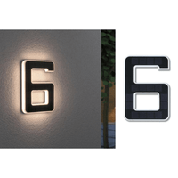 Outdoor Solar House Number 3000K IP44 Replaceable Battery