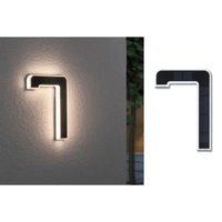 Outdoor Solar House Number 3000K IP44 Replaceable Battery