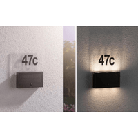 Outdoor Solar House Number Neda IP44 3000K PIR